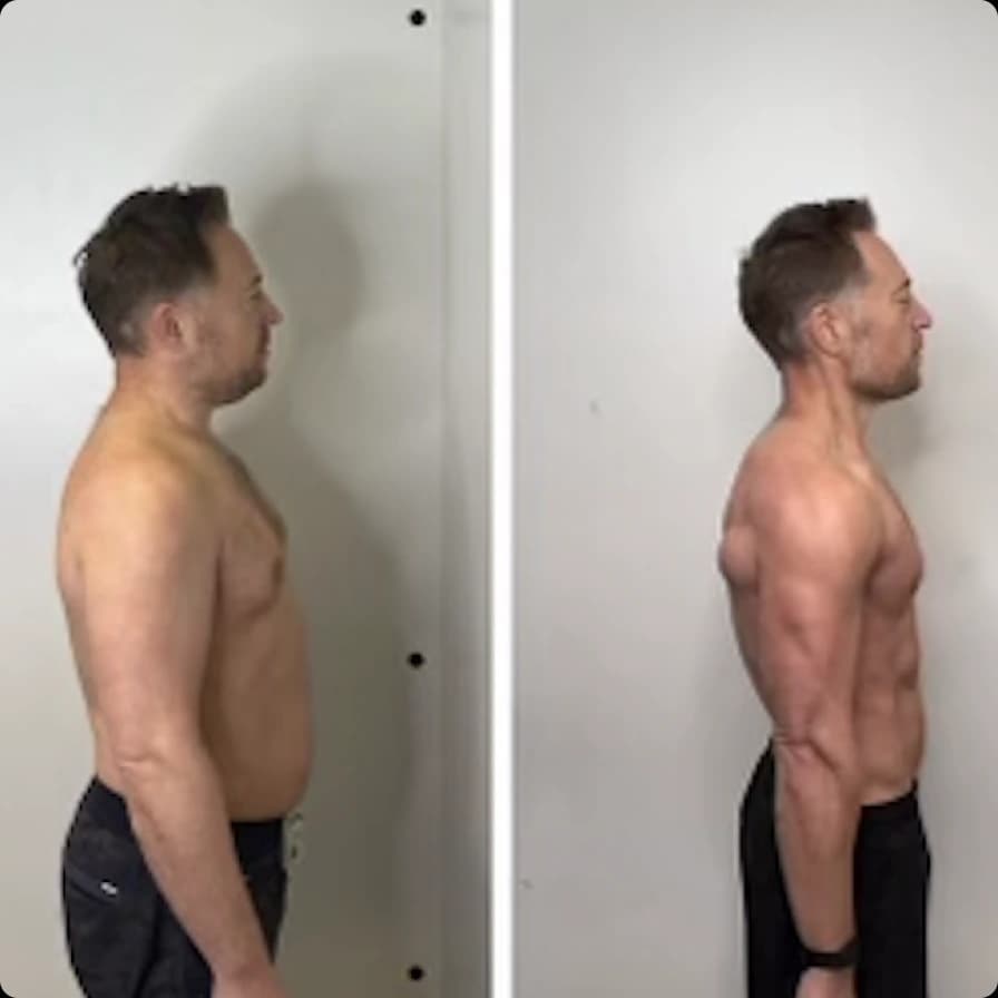 man fit before and after